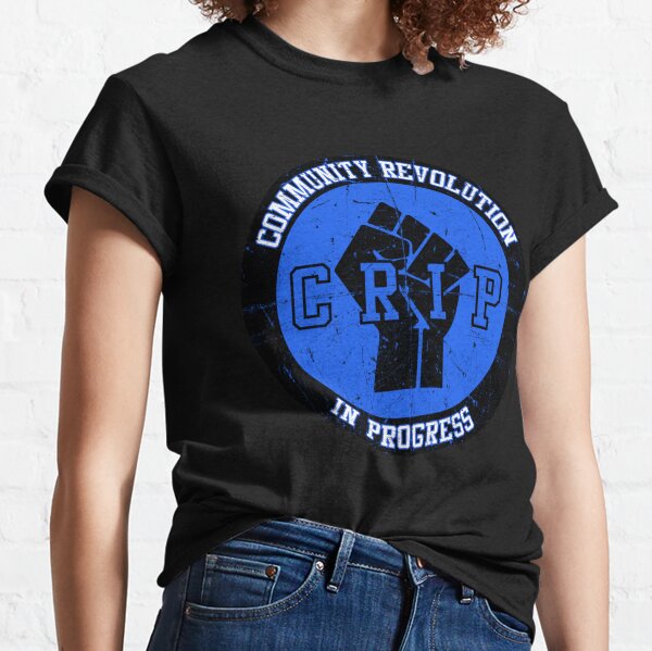 Crips T Shirts Redbubble - blue bandana roblox t shirt