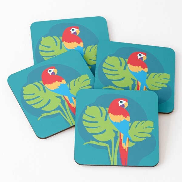Item preview, Parrot bright simple graphic art designed and sold by Sarah Trett.