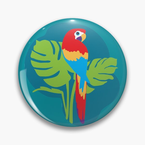 Item preview, Parrot bright simple graphic art designed and sold by Sarah Trett.