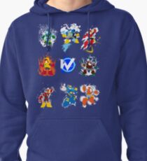 Robot Masters of Mega Man 2 Pullover Hoodie