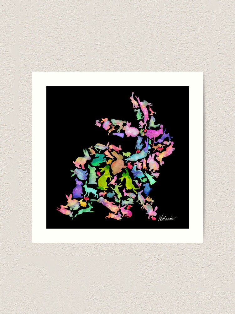 Alternate view of Soul Bunny - Spring Time - Dark Art Print