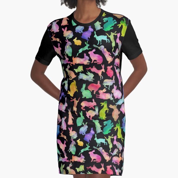 Soul Bunny - Spring Time - Dark Graphic T-Shirt Dress