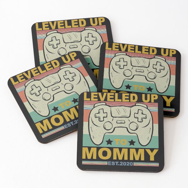 Item preview, Retro vintage mommy just got leveled up designed and sold by thehafdesigner.