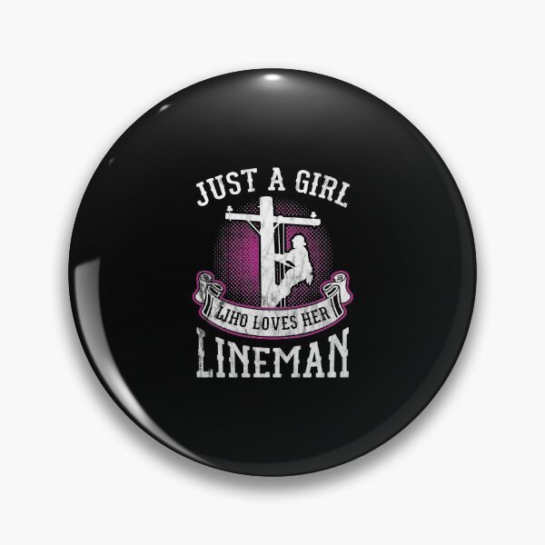 Item preview, Girl Who Loves Her Lineman Line Worker Gift Idea designed and sold by haselshirt.