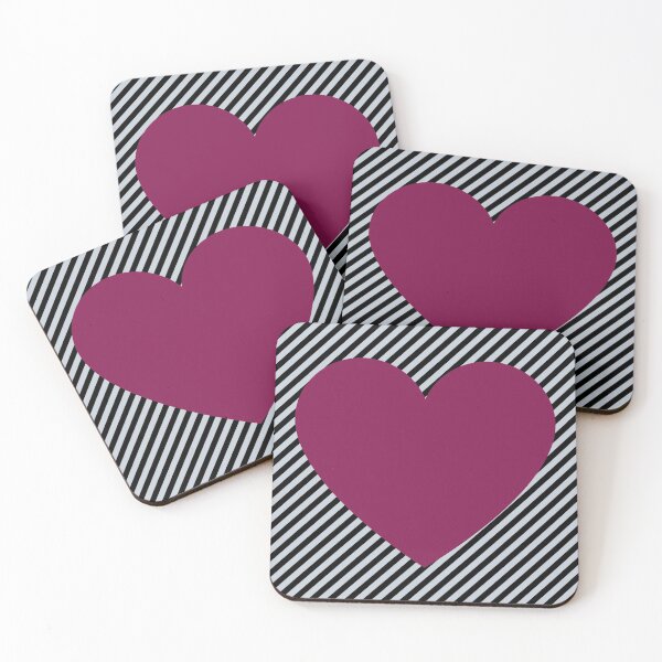Item preview, Heart on diagonal black-white Stripes designed and sold by Fahad  A K.
