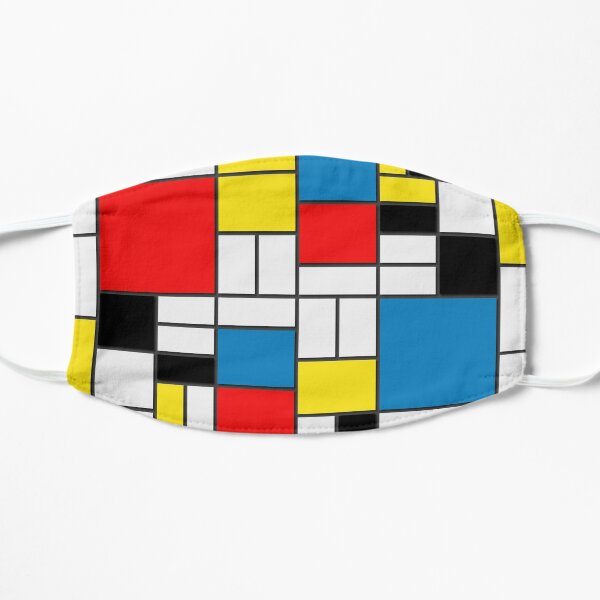 Peinture Mondrian Masque sans plis