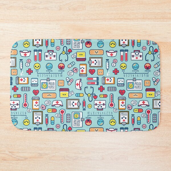 Item preview, Proud To Be a Nurse / Surface Pattern Design / Blue designed and sold by jsongdesign.