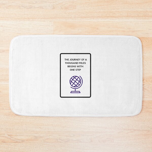 Item preview, THE JOURNEY OF A THOUSAND MILES BEGINS WITH ONE STEP  designed and sold by Inspirationmotivation.