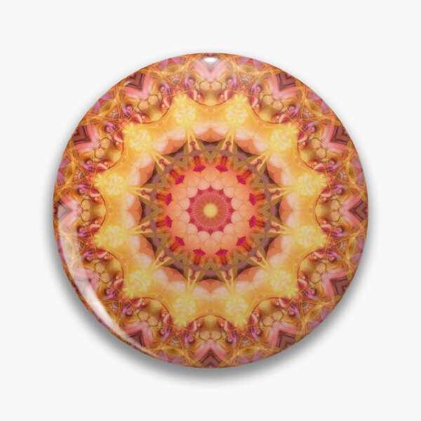 Item preview, Be Free Mandala in Pink, Yellow and Purple designed and sold by Kelly Dietrich Mandala & Fractal Art.
