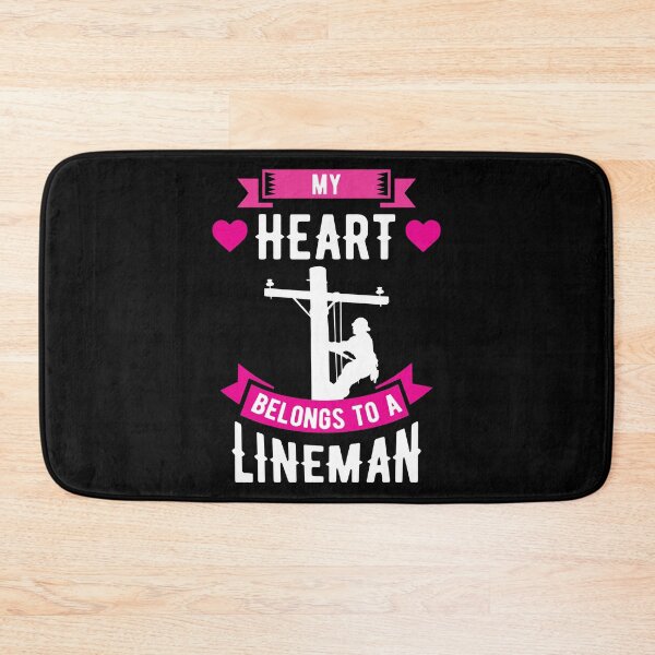 Item preview, My Heart Belongs To A Lineman Line Worker Gift Idea designed and sold by haselshirt.