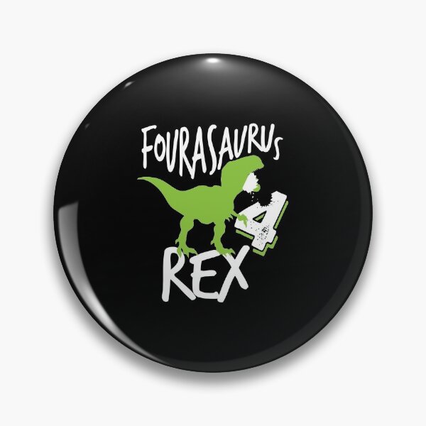 Artikelvorschau, FOUR-asaurus Dino Dinosaur 4rth Birthday Gift Idea entworfen und verkauft von haselshirt.