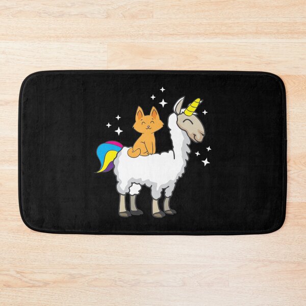 Item preview, Llama Lover Cat Riding Llamacorn Birthday Gift Idea designed and sold by haselshirt.
