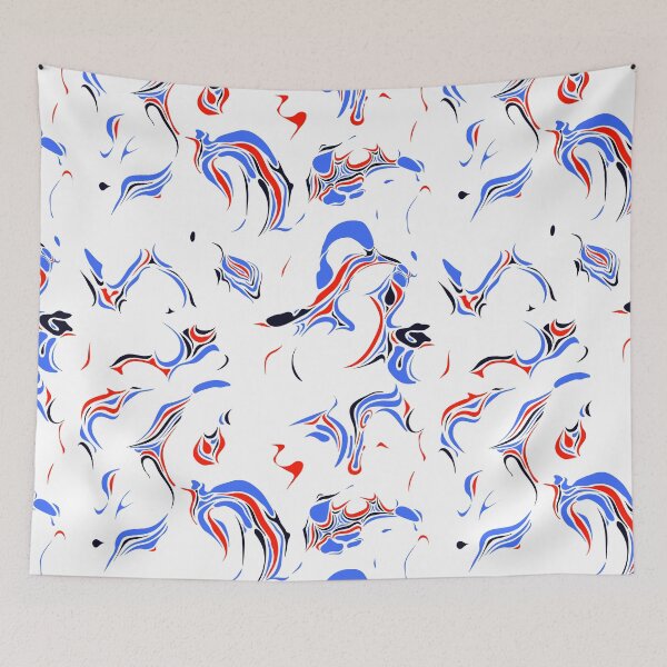 Item preview, Funky Blue, Red & Black Marble Pattern designed and sold by yougalore.