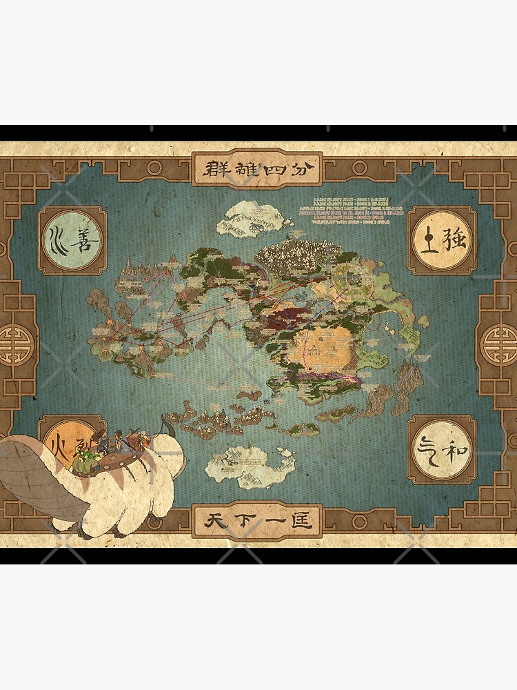 Avatar the last air bender map