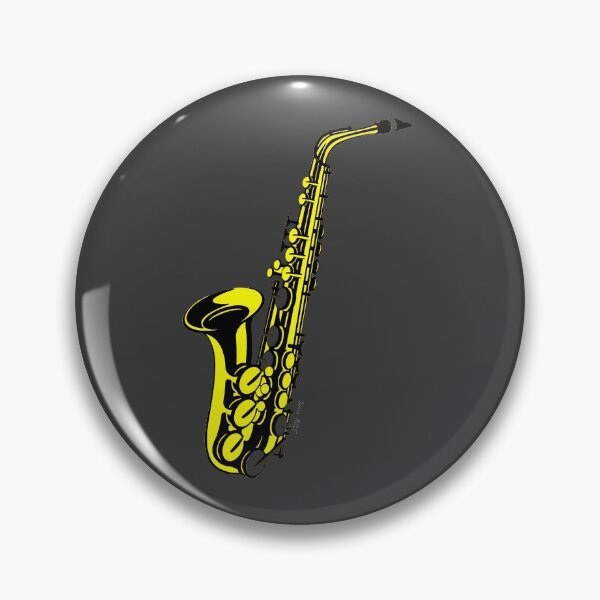 Item preview, saxophone doodle draw! Yellow - Modern abstract art - digital paint by Iona Art Digital designed and sold by IonaArtDigital.
