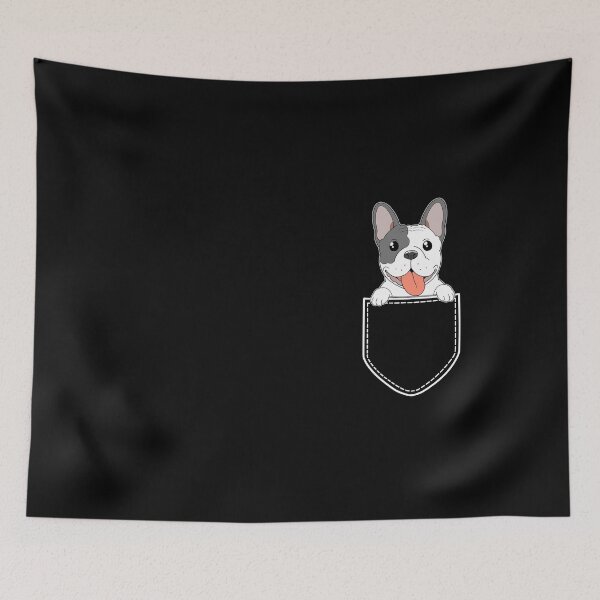Item preview, Pocket French Bulldog Cute Cuddly Pet Dog Lover print designed and sold by tronictees.