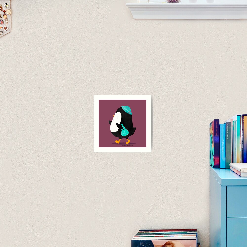 Daisy Penguin goes shopping! Art Print