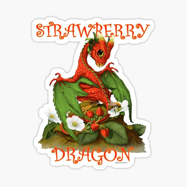 Strawberry Dragon Sticker