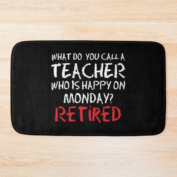 Item preview, Happy On Monday Retired Teacher Retirement Gift designed and sold by haselshirt.