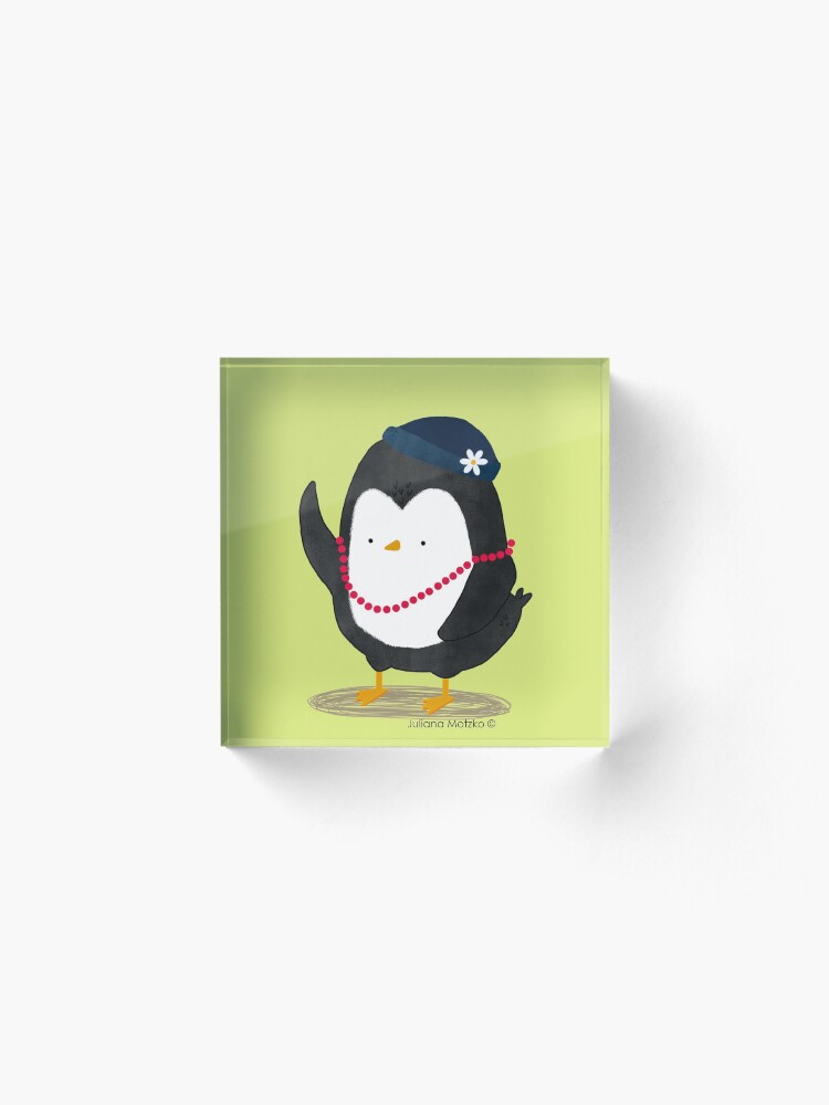 Alternate view of Lady Daisy Penguin Acrylic Block