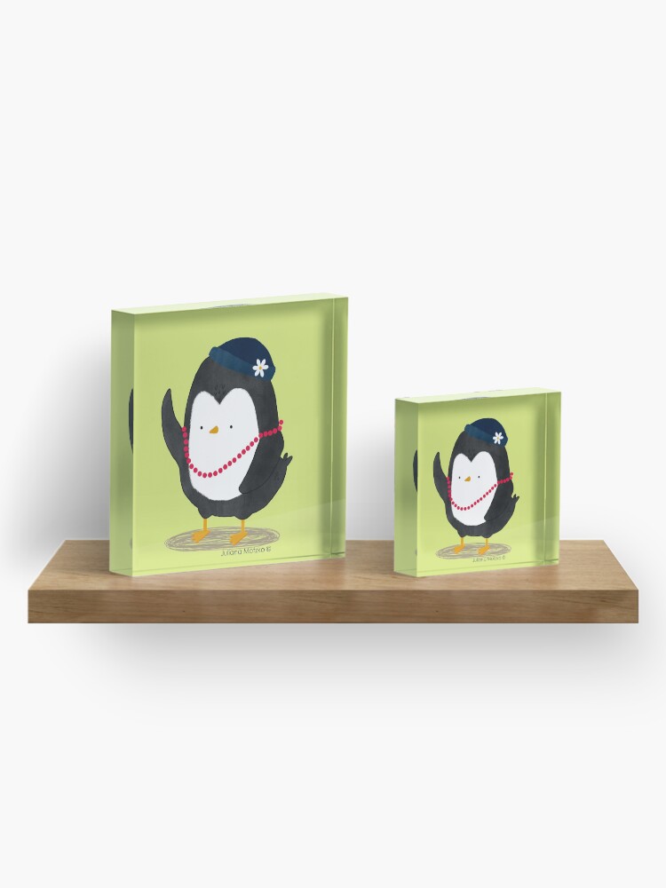 Alternate view of Lady Daisy Penguin Acrylic Block