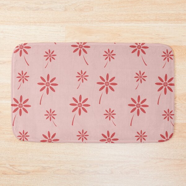 Item preview, BB Flowers Pattern Dark Melon on Light Salmon designed and sold by ByJezie.