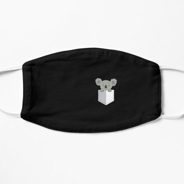 Cute Koala In Your Pocket Animal Lover Gift Flat Mask