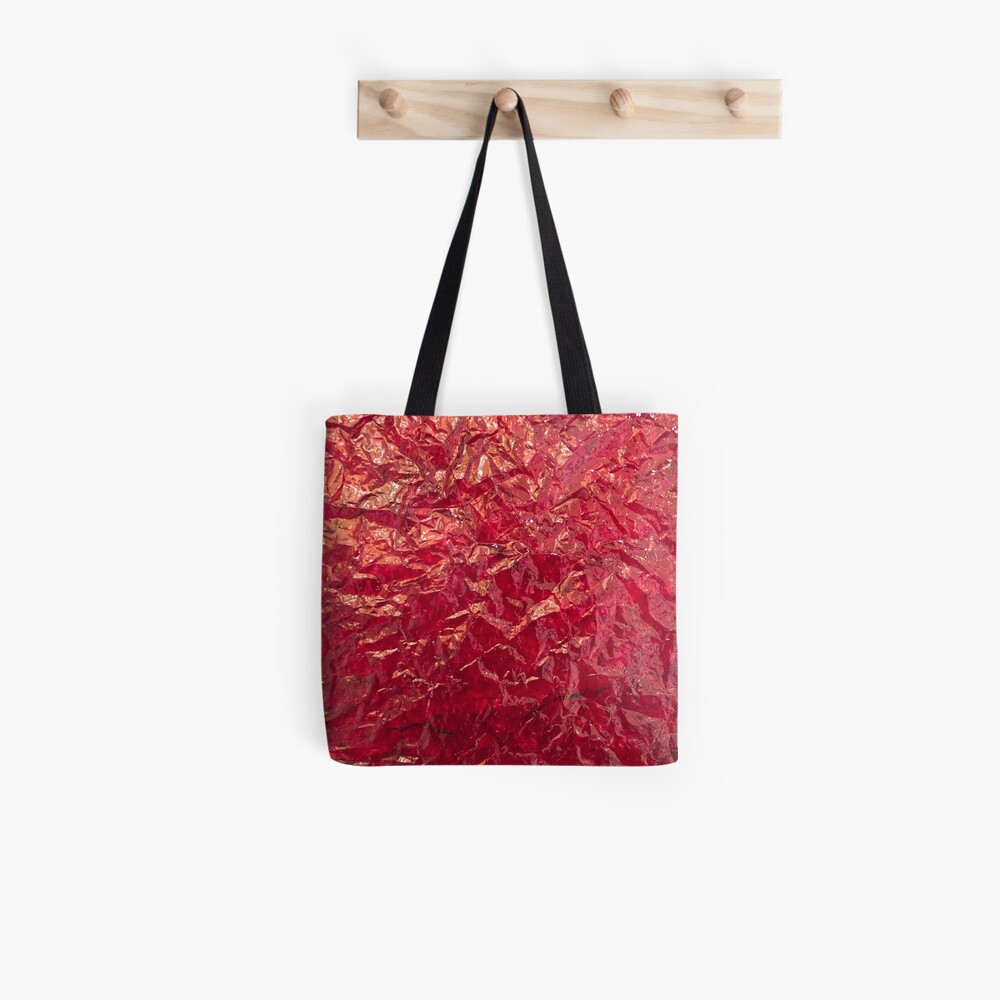Wrinkled red Tote Bag