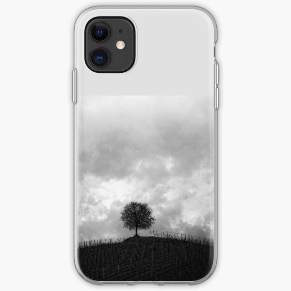 Black & White Tree Design iPhone Soft Case