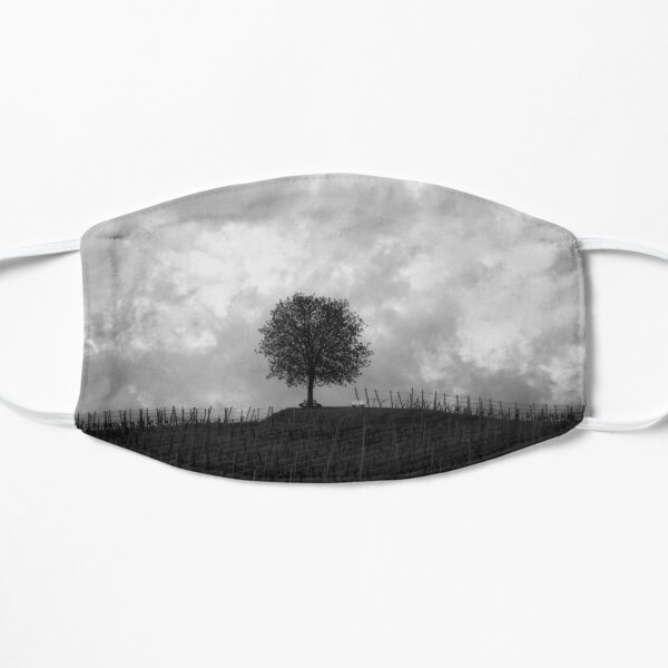 Black & White Tree Design Flat Mask
