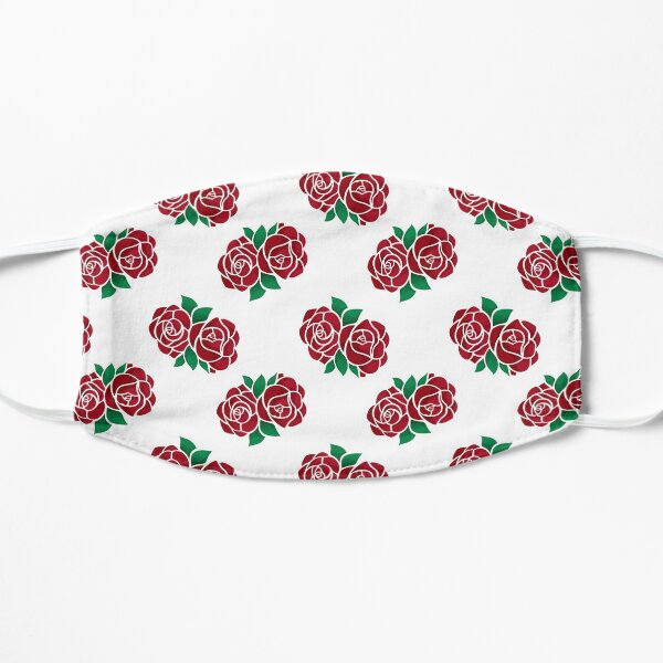Red Roses Flat Mask