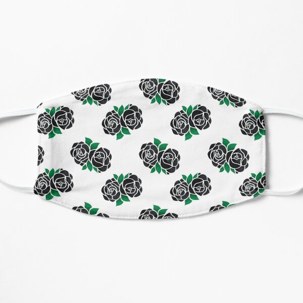 Black Roses Flat Mask