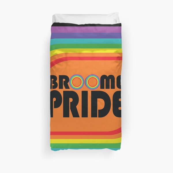 Broome Pride – leaf black logo Duvet Cover