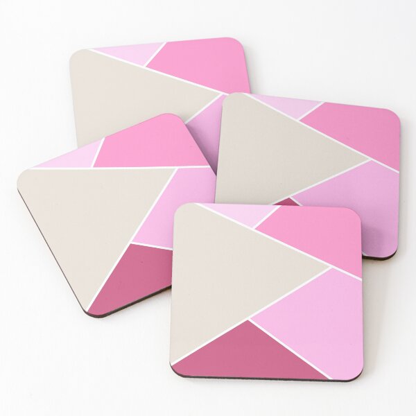 Item preview, Geometric Shapes in Pink - Abstract Art designed and sold by wordznart.