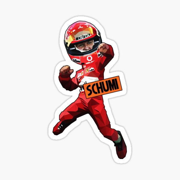 Michael Schumacher Pop art. Sticker