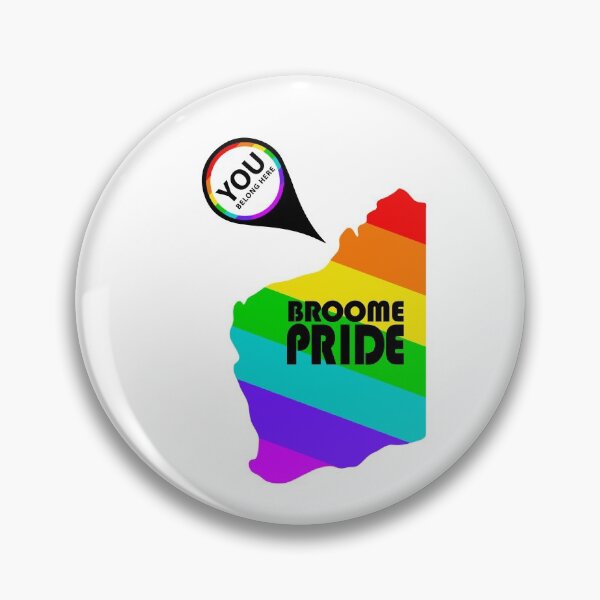Aperçu de l'œuvre Broome Pride You Belong - Logo noir créée et vendue par BroomePride.