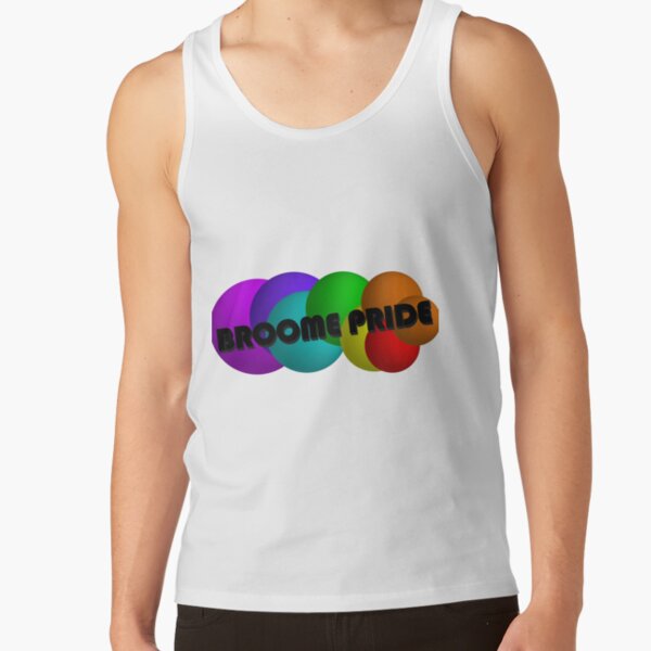 Broome Pride Deconstructed 3D Logo Black Tank Top