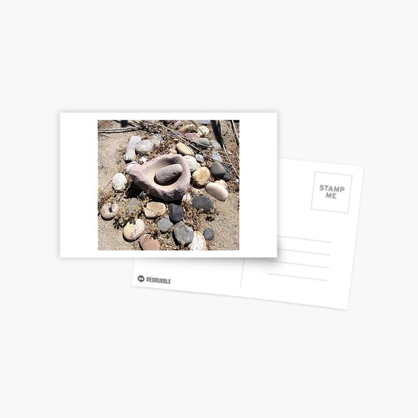 Indian Grinding Bowl And Stone Postcard