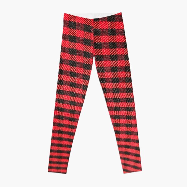 Squares, Red and black Leggings