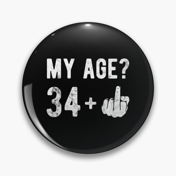 Item preview, My Age Finger 34 Birthday Gift Idea designed and sold by haselshirt.