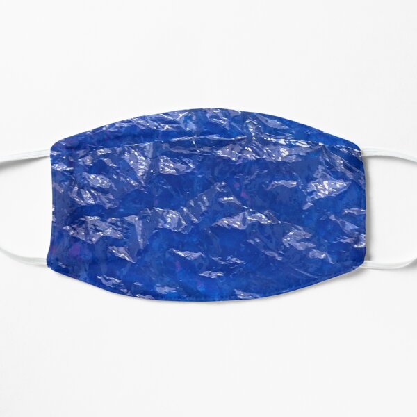 Blue, Wrinkled blue, Glass, House decor Mask