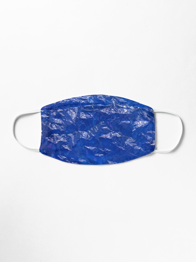 Alternate view of Blue, Wrinkled blue, Glass, House decor Mask