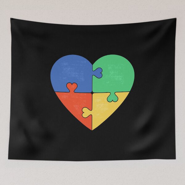 Item preview, Autism Heart Puzzle designed and sold by Chakibalami.