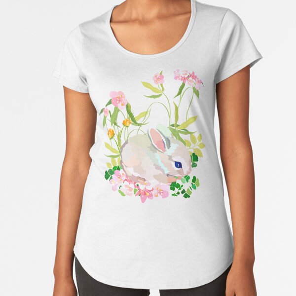 springtime bunny Premium Scoop T-Shirt