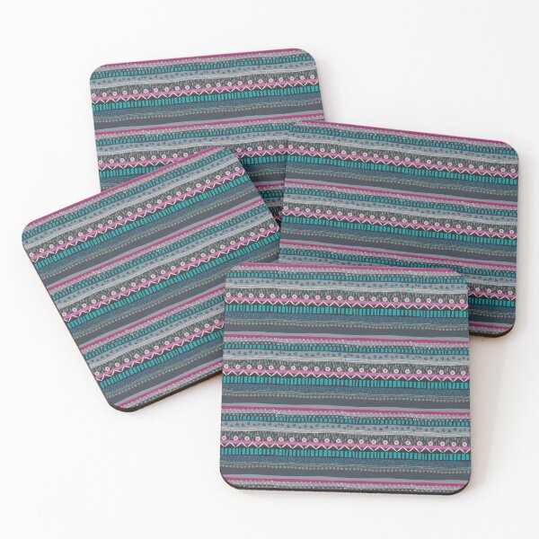 Item preview, Fun Blue Gray Boho Stripe designed and sold by FionaStokes.