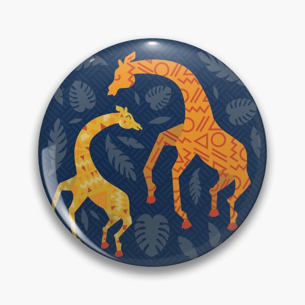 Item preview, Dancing Giraffes with Patterns designed and sold by latheandquill.