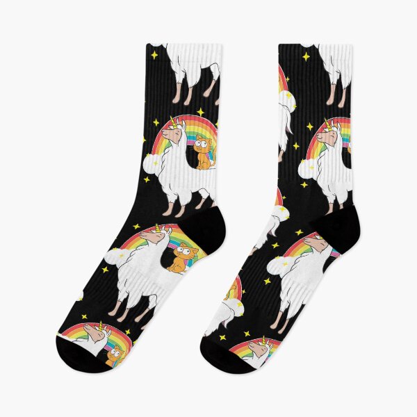 Item preview, Llama Lover Cat Riding White Llamacorn Birthday Gift Idea designed and sold by haselshirt.