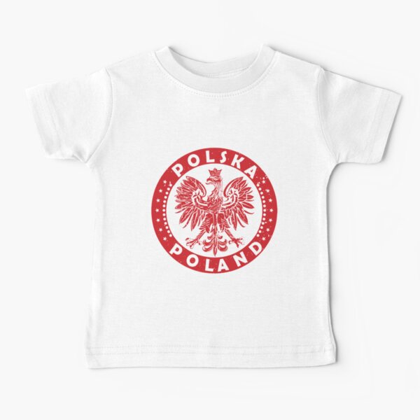 Camiseta Adultos Estampado de Polonia Polska Eagle polaco de la Copa del Mundo de manga corta Camiseta