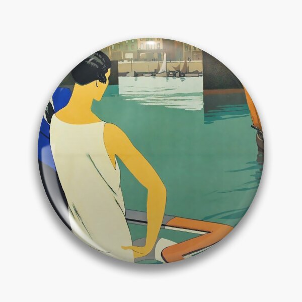 Item preview, Dunkerque vintage travel poster designed and sold by stickart-marek.