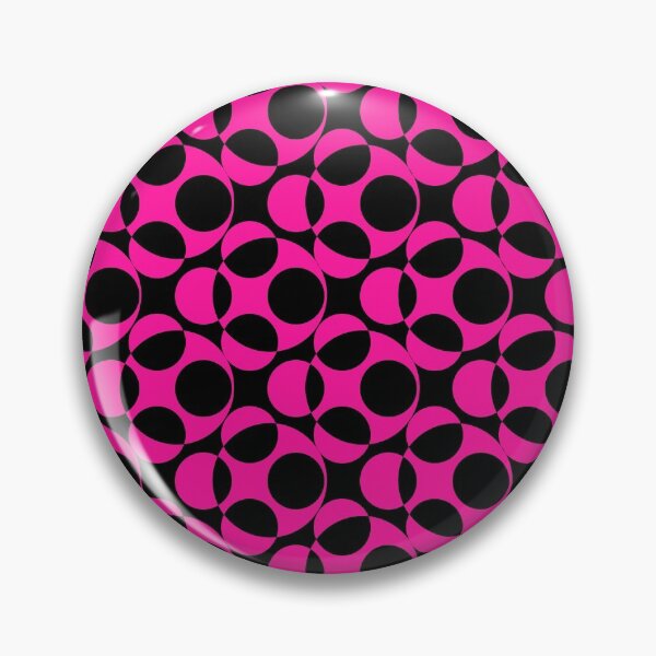 Item preview, Pink and Black Polka Dot Abstract Pattern designed and sold by wordznart.